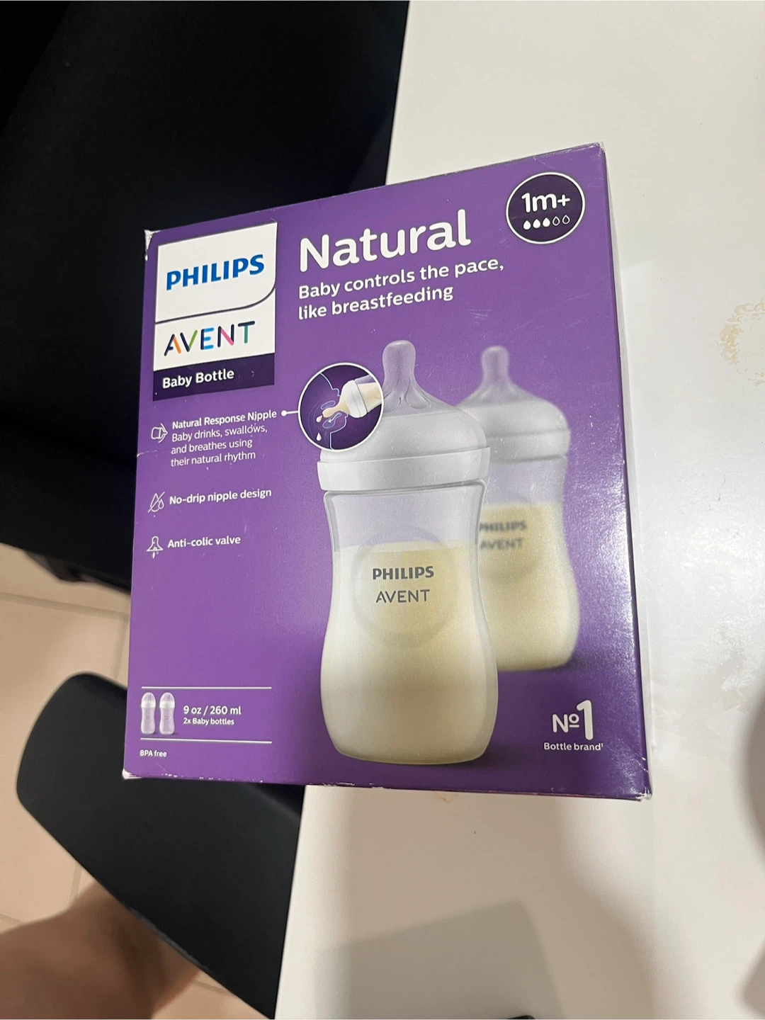 Philips Avent Natural Baby Bottles 2-pack 9 oz / 260 ml