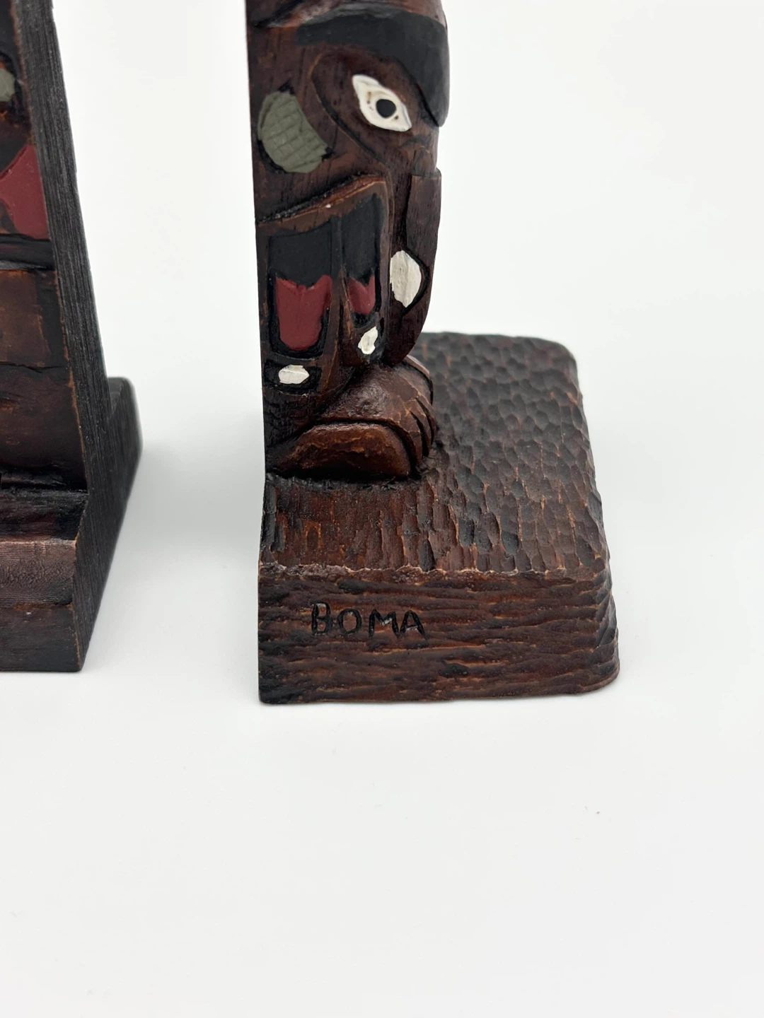 BOMA Carved Wood Totem Poles - photo 3