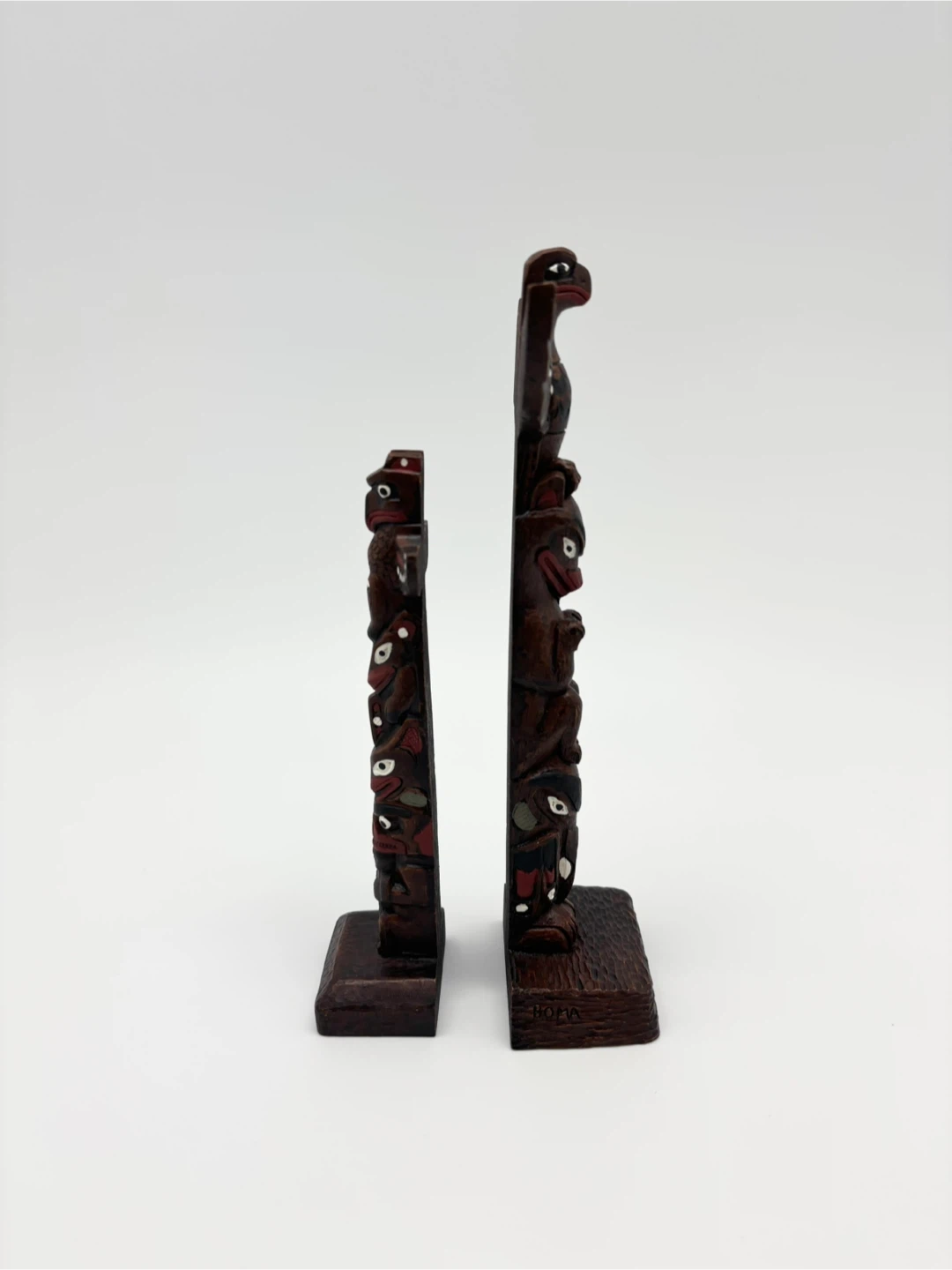 BOMA Carved Wood Totem Poles - photo 2
