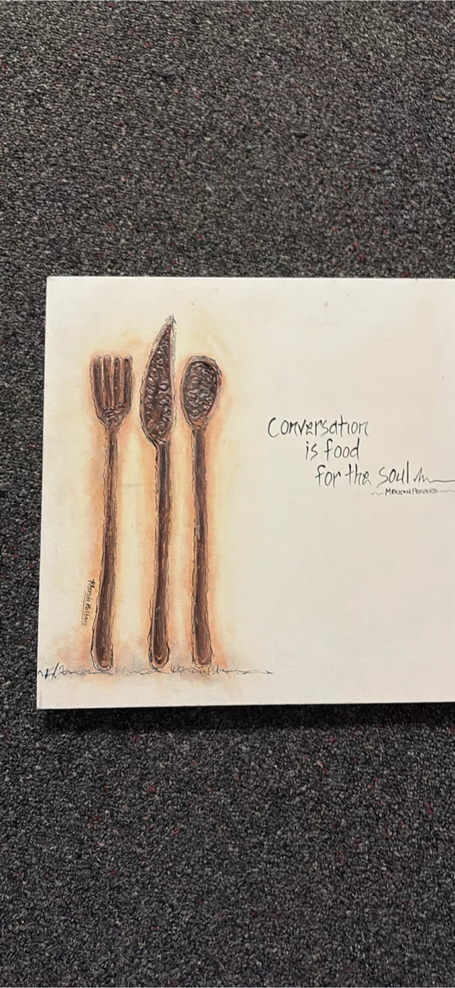 Conversation is Food for the Soul Wall Art