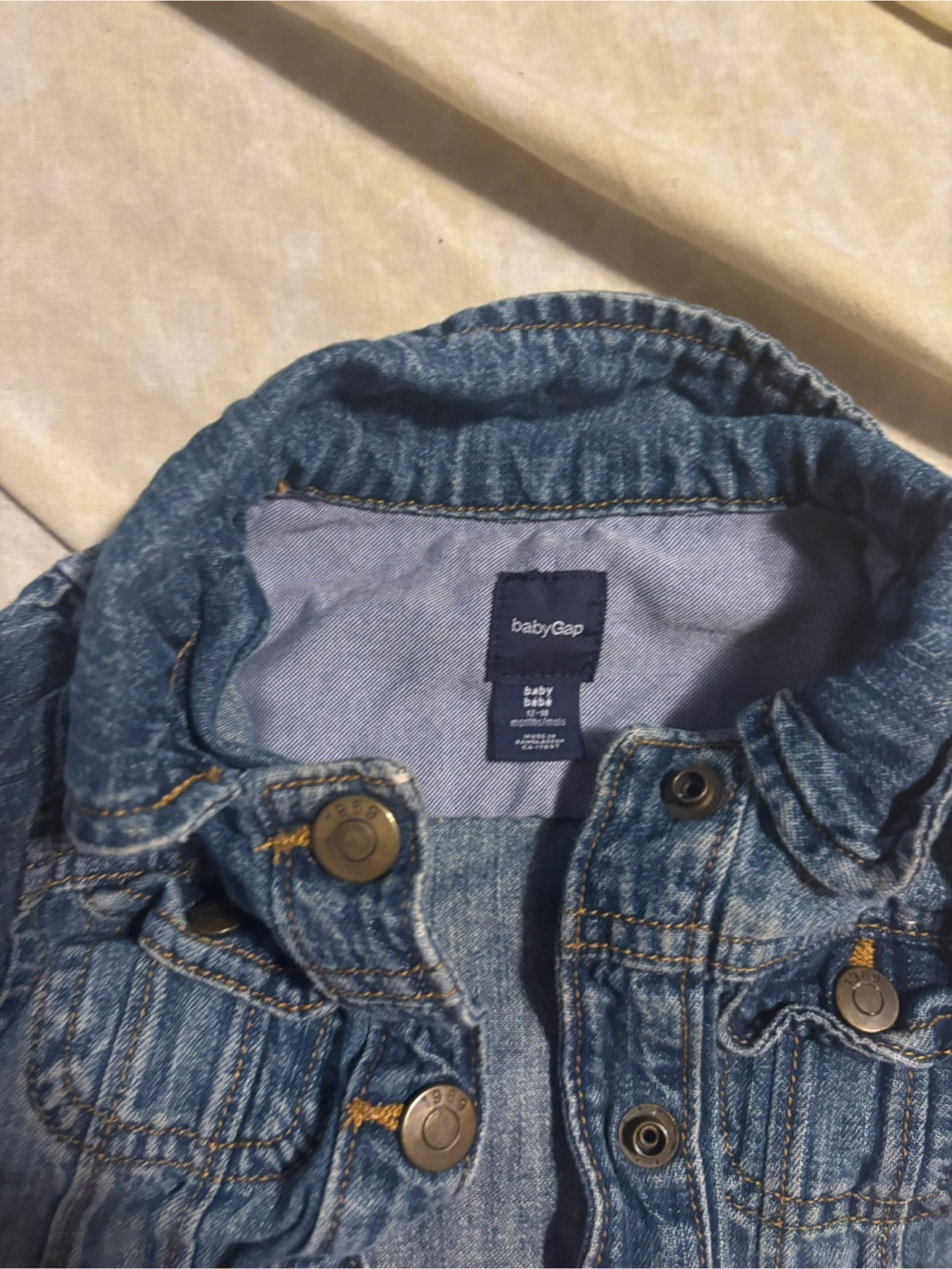 Baby Gap Denim Jacket Size 12 Months - photo 2