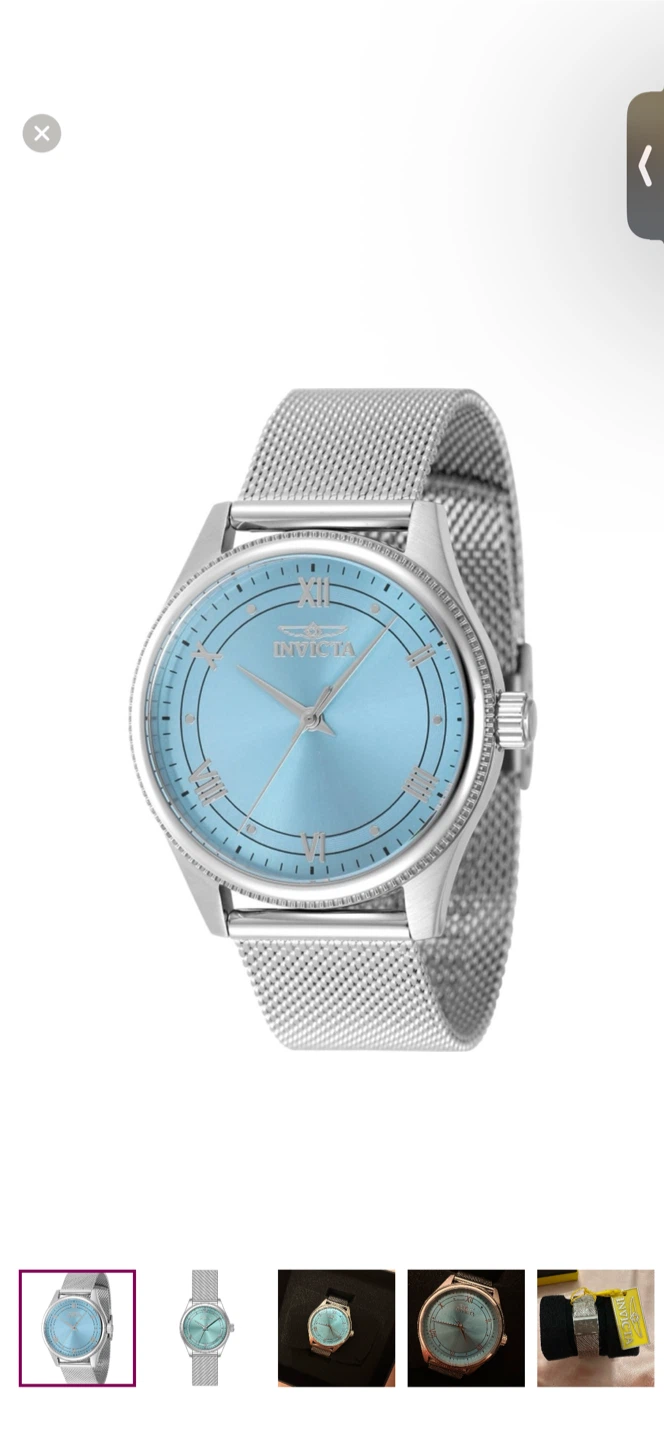INVICTA Women's Watch Celestial Quartz Light Blue Dial