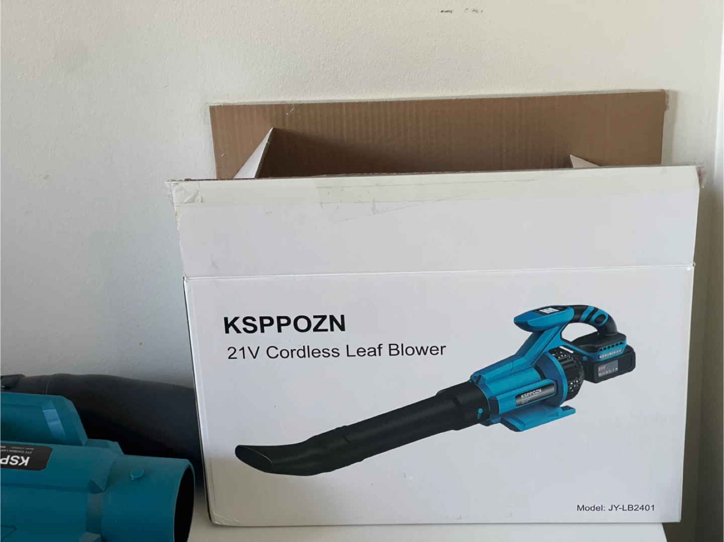 KSPPOZN 21V Cordless Leaf Blower with 2 Batteries - photo 4