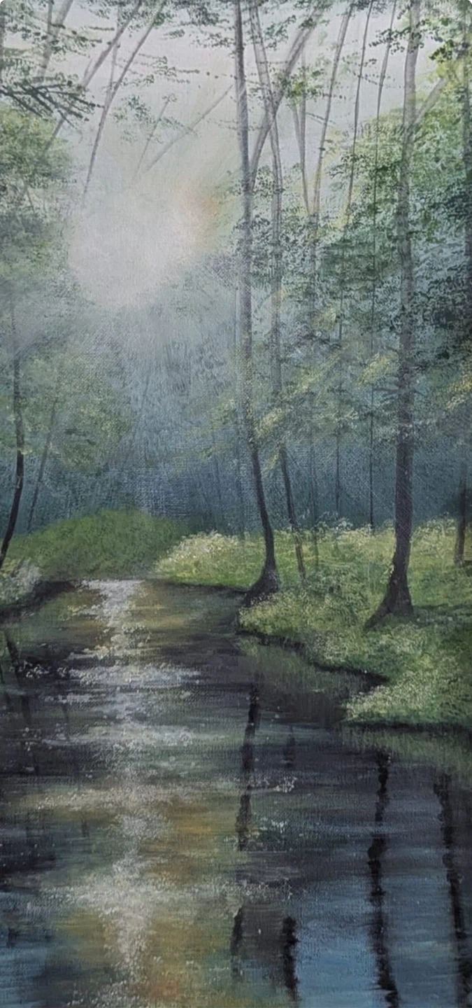 Original Forest Landscape Painting - photo 3