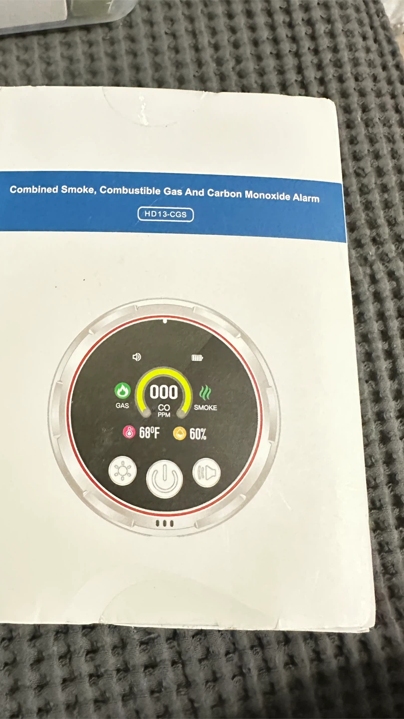 Combined Smoke, Gas and Carbon Monoxide Alarm HD13-CGS