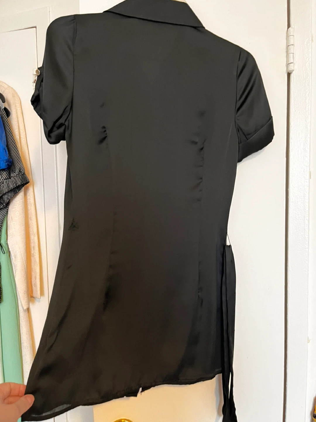 Reitmans Black buttoned shirt size 3 Small - photo 5