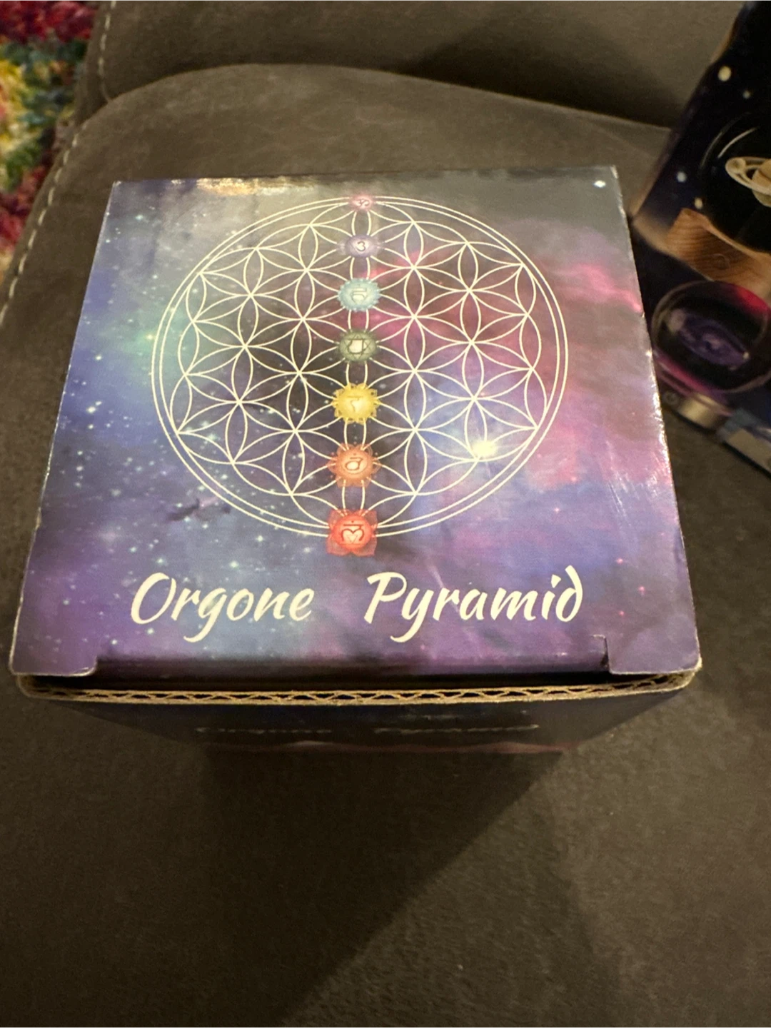 Orgonic Pyramid with Chakra Stones