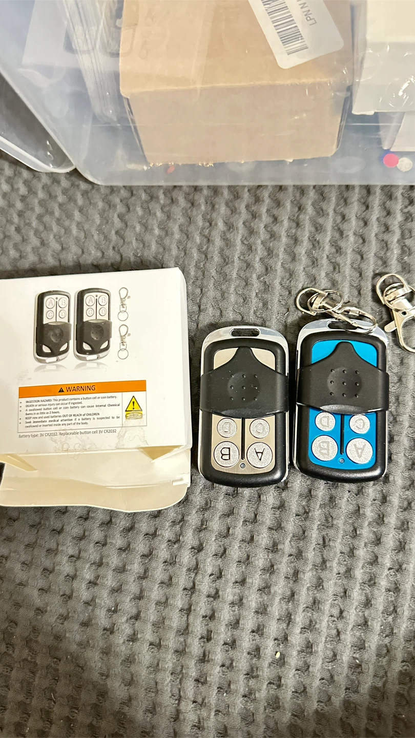 2x Universal Garage Door Remote Key Fob