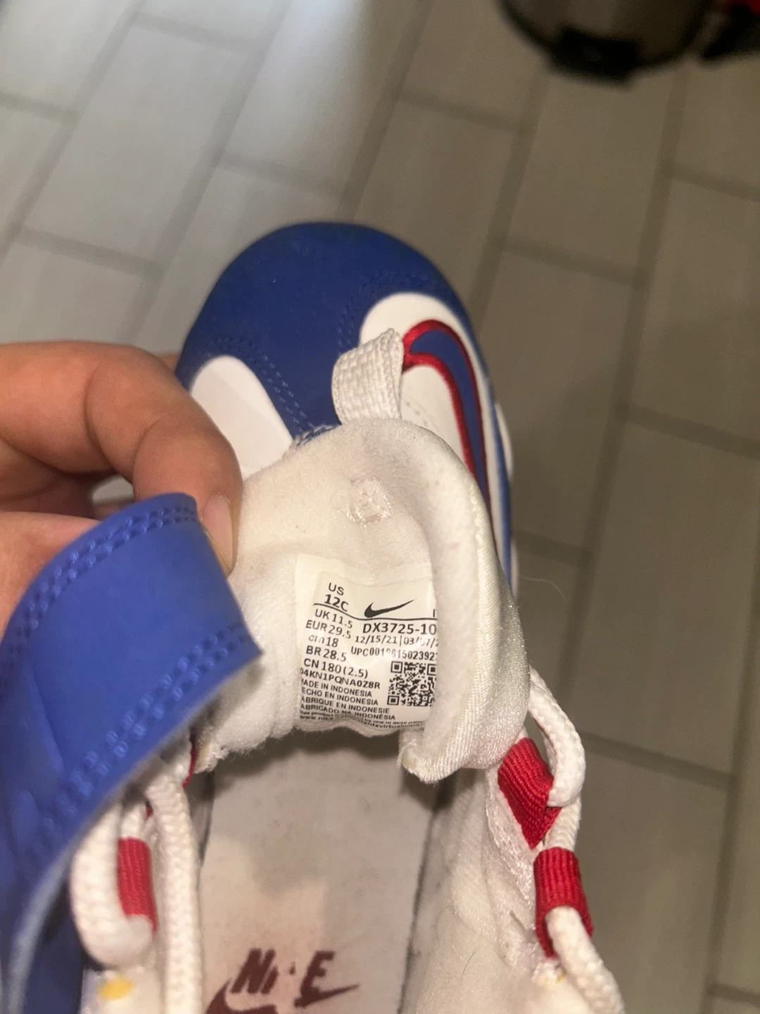 Nike Air Max 95 (Toddler) DX3725-100 Blue White Red - photo 3