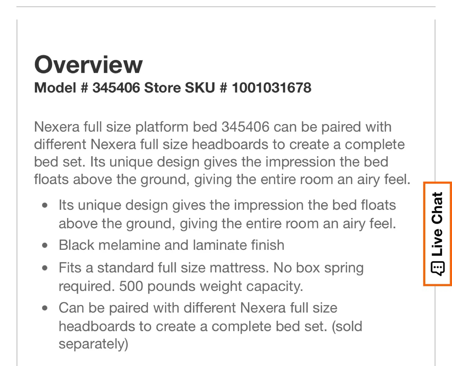 Floating Bed Frame (Full Size) - photo 5