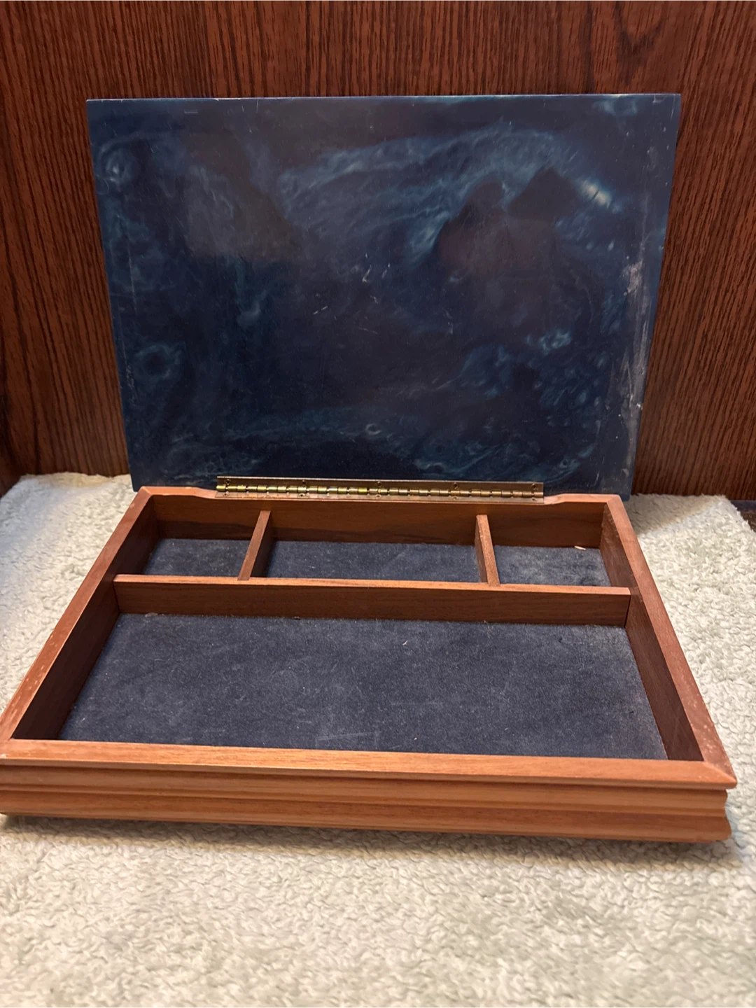 Decorative Wooden Box with Ship Relief - photo 2