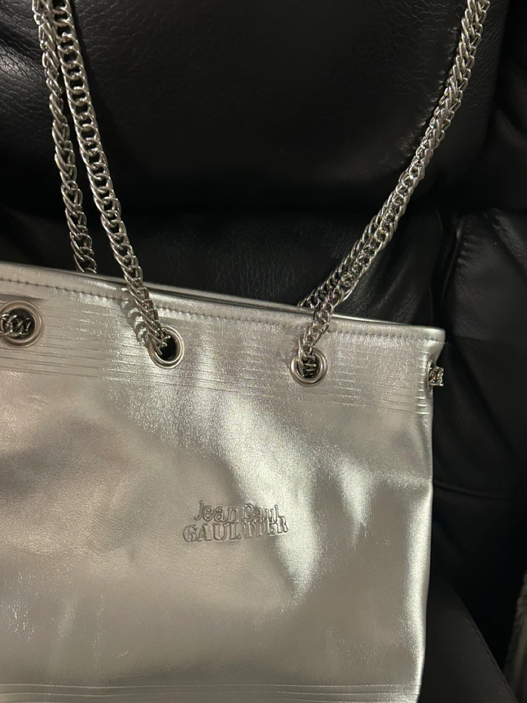 Jean Paul Gaultier Silver Chain Shoulder Bag - photo 2