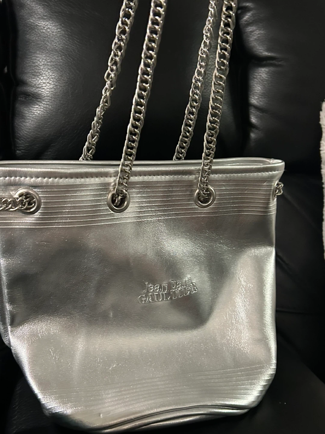 Jean Paul Gaultier Silver Chain Shoulder Bag - photo 3