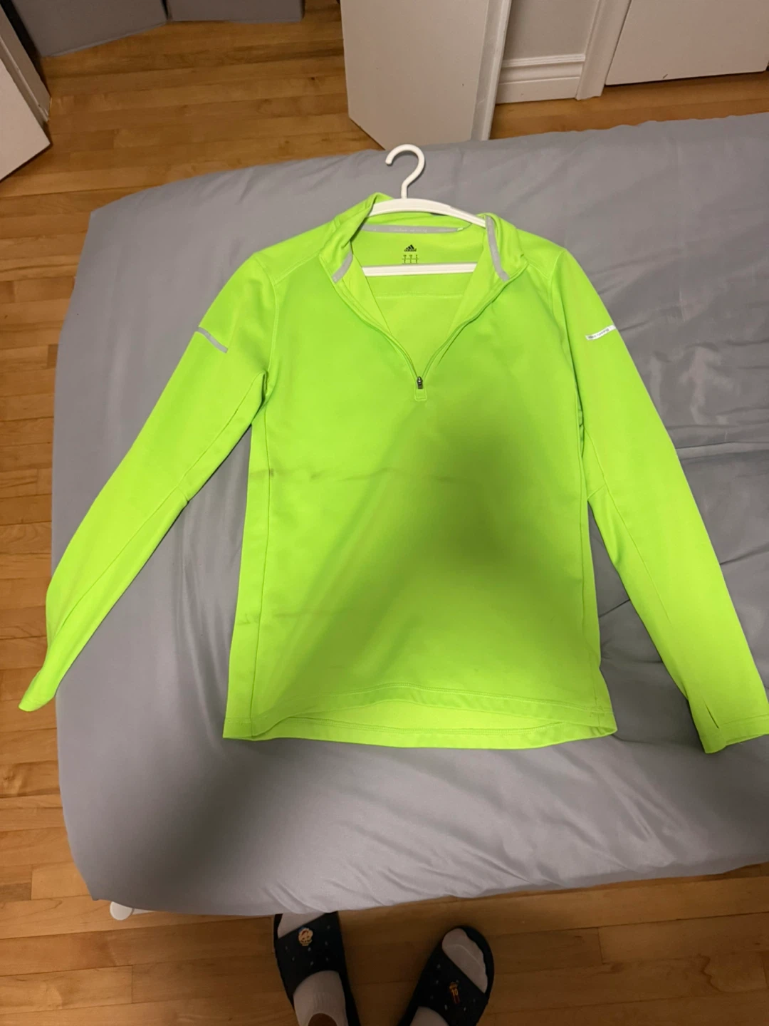 Adidas Climalite Running 1/4 Zip Long Sleeve Shirt