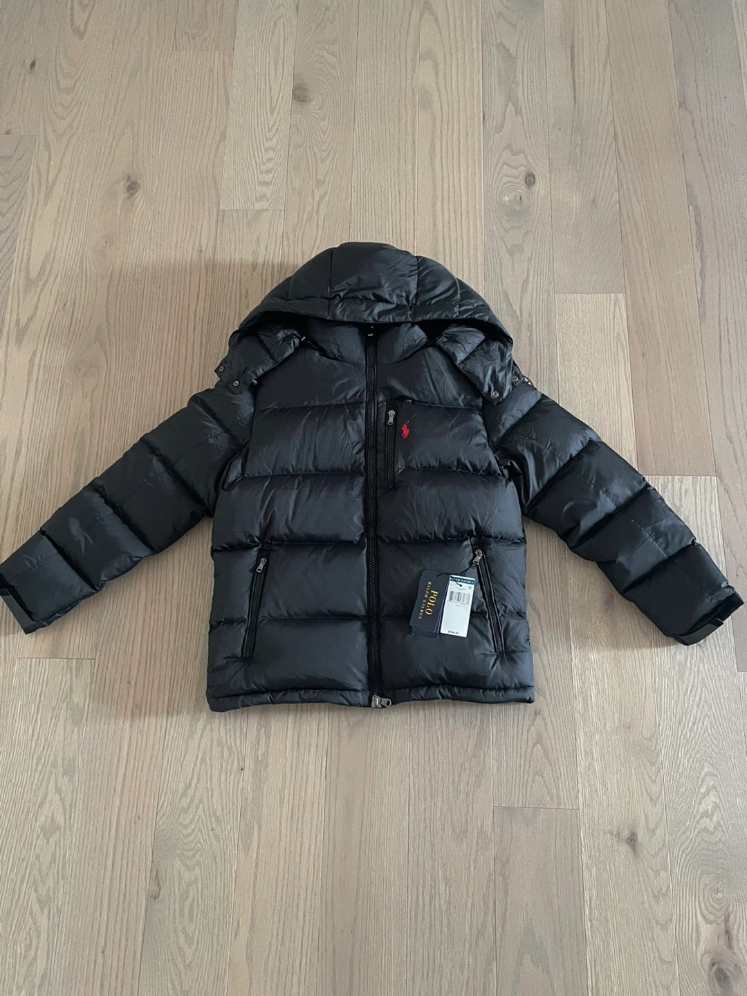Black polo puffer jacket - photo 2