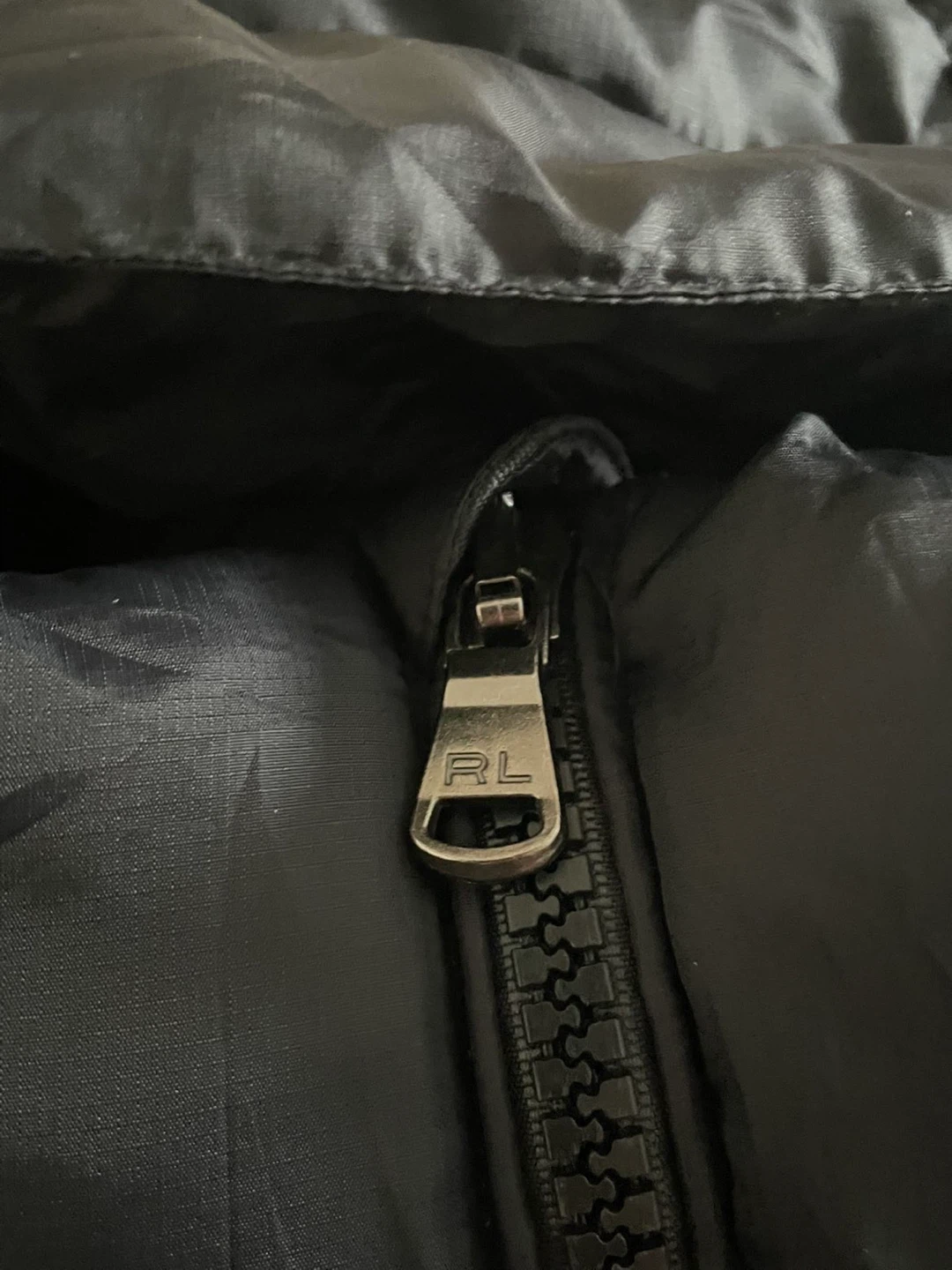 Black polo puffer jacket - photo 3