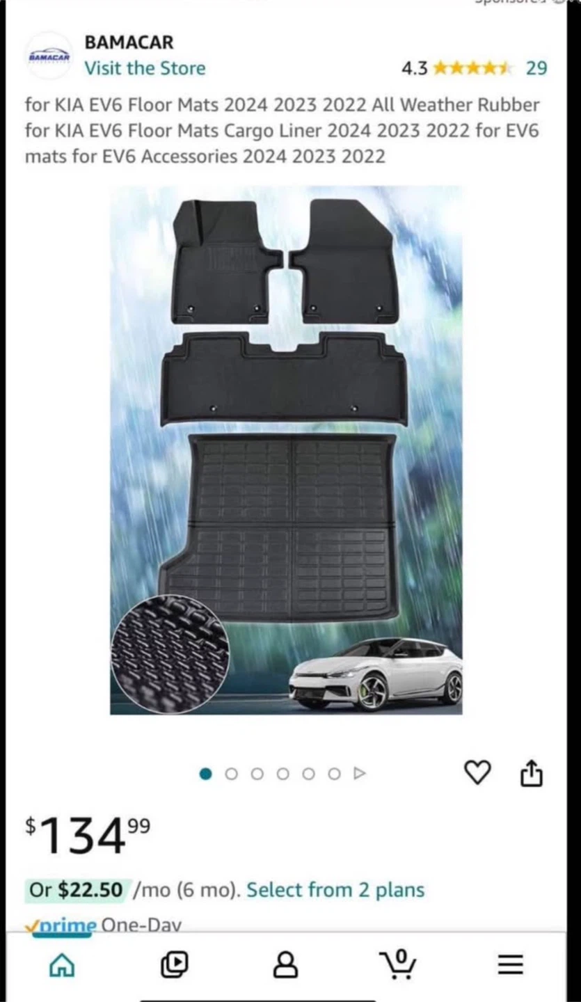 Kia EV6  22-25 All Weather Floor Liners - photo 5