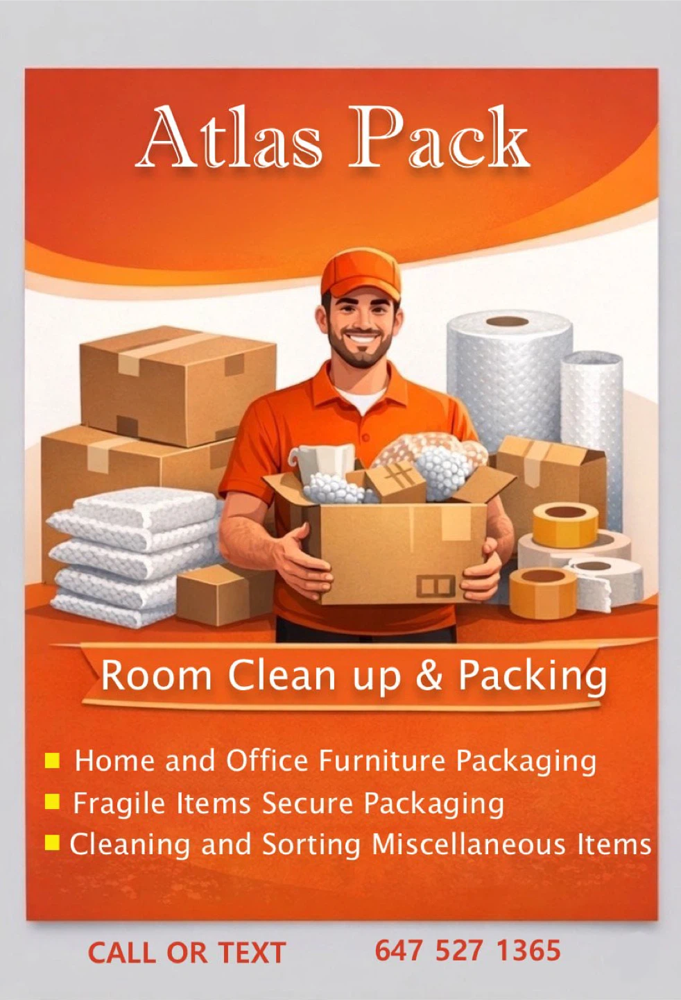 Atlas Pack Room Clean up & Packing Services