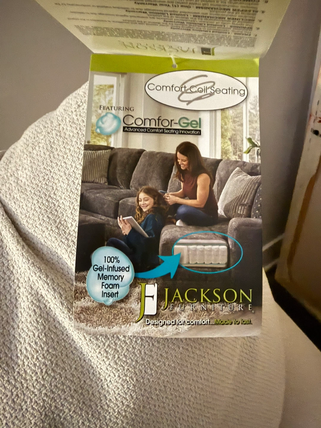 Cream Sofa and Loveseat with Decorative Pillows - photo 2