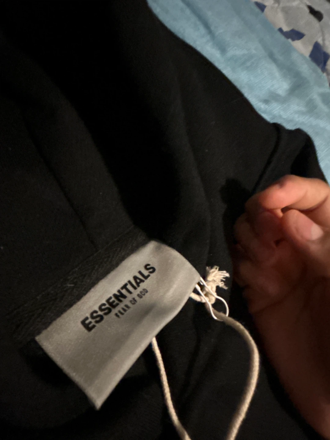 Fear of God Essentials Black Hoodie - photo 2
