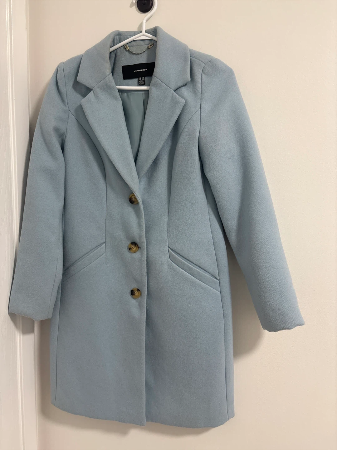 Vero Moda light blue wool blend coat - photo 2