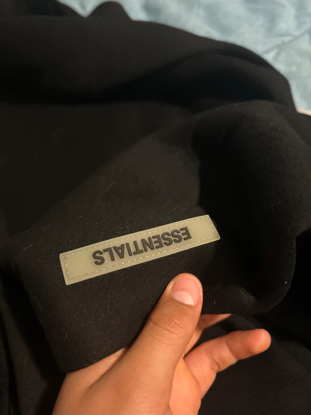 Fear of God Essentials Black Hoodie - photo 5