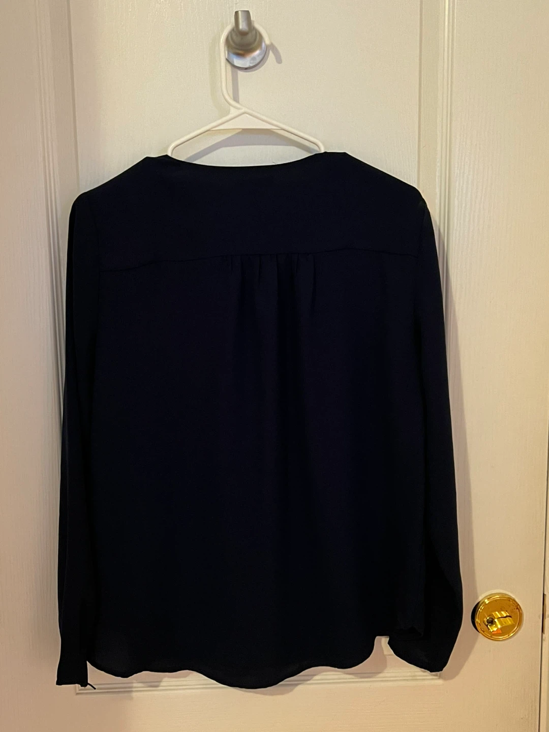 Dynamite Navy Blue Button-Up Blouse - photo 2