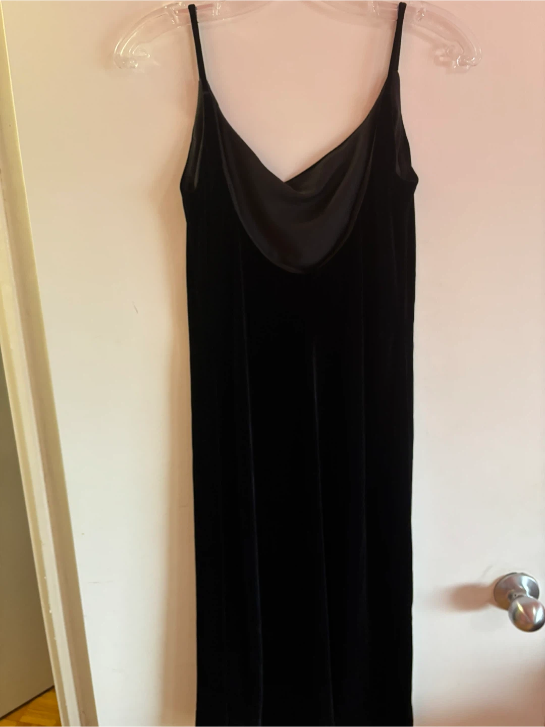 Black Velvet Slip Dress