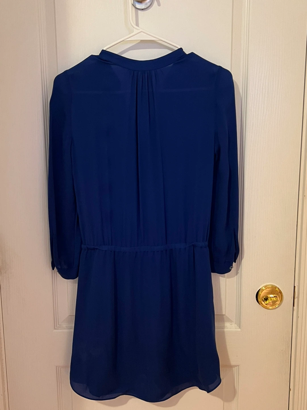 BABATON Royal Blue V-Neck Cinched Waist Dress - photo 2