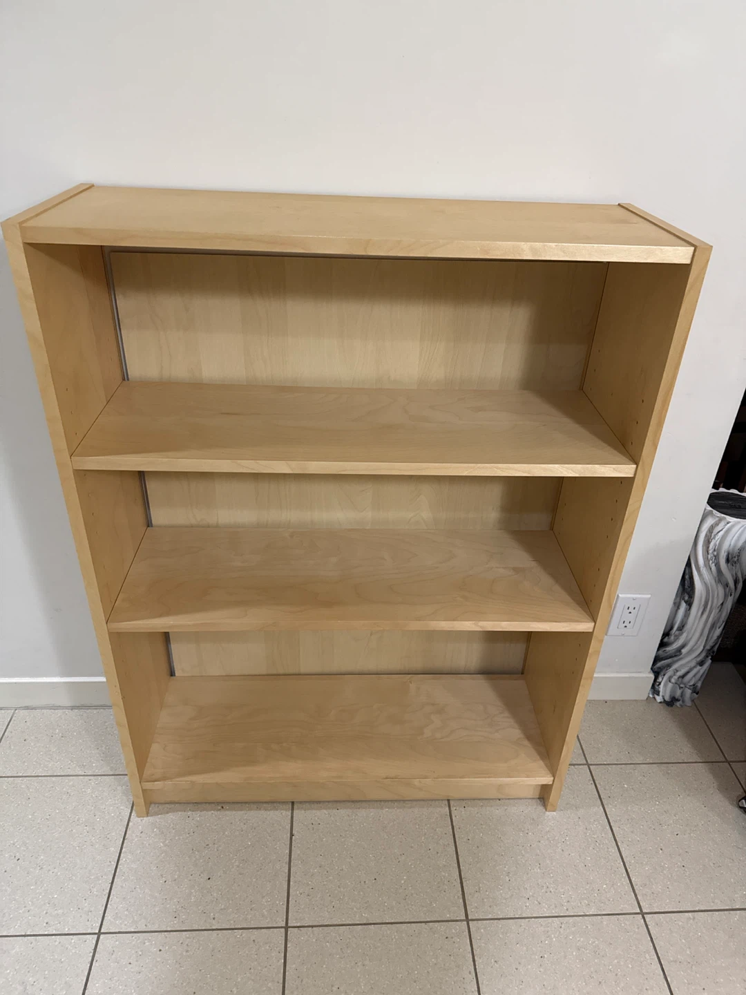 IKEA Billy Light Wood 3-Shelf Bookshelf