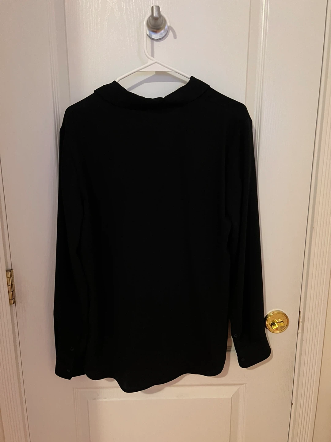 Black Long-Sleeve Blouse - photo 2