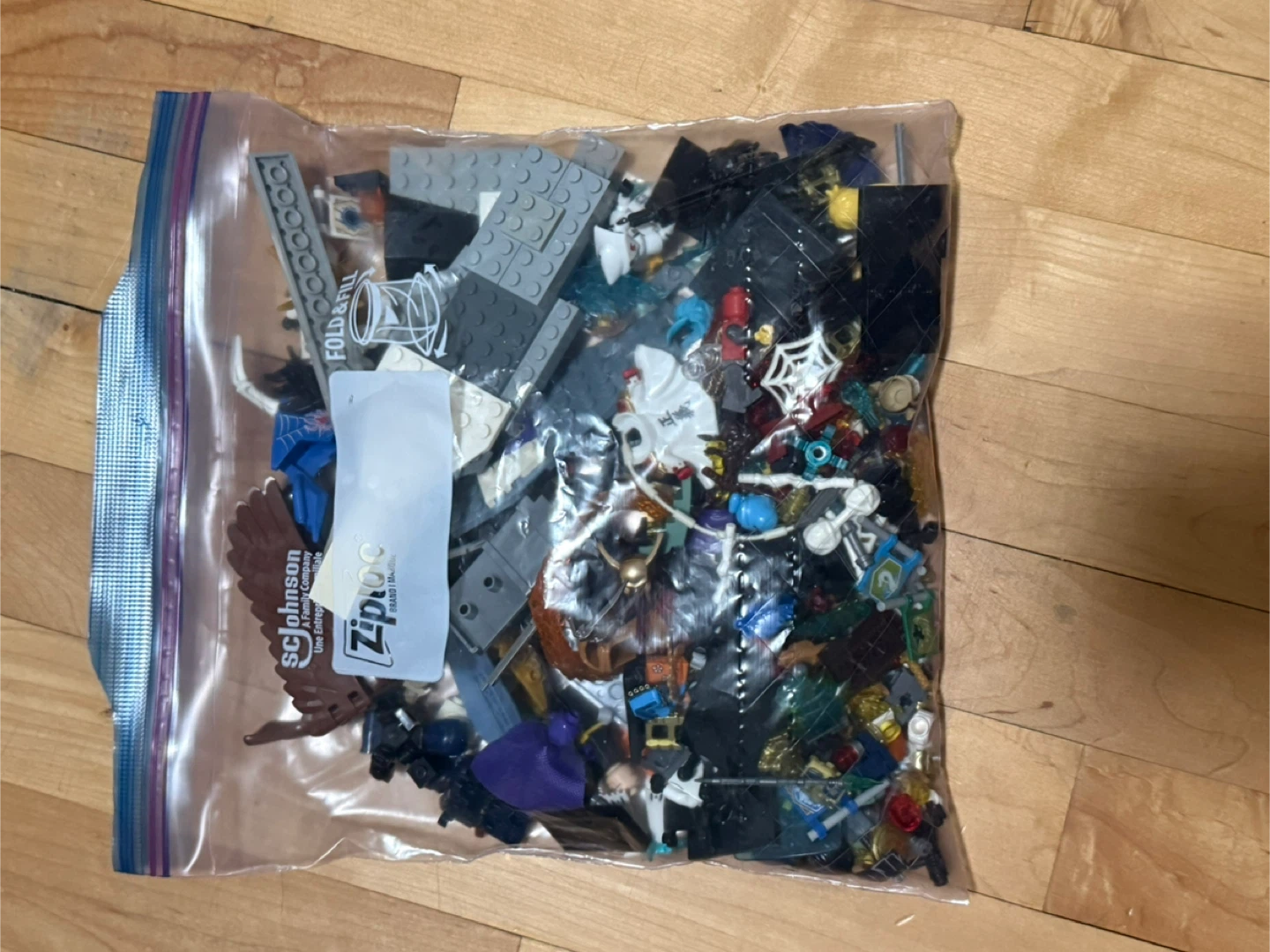 Lego weapons and mini figures