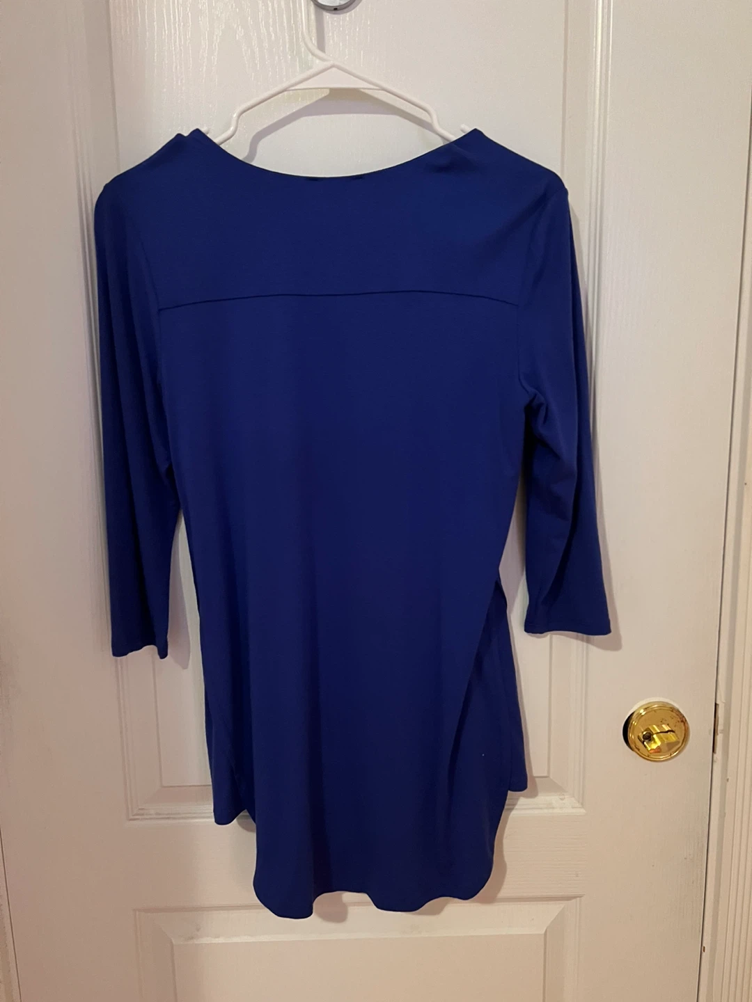 Royal Blue Zipper Neck Top - photo 2