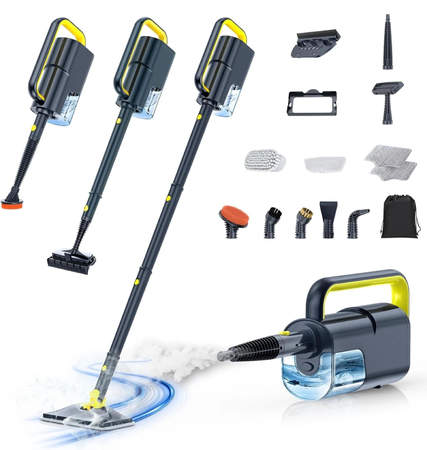 LABIGO 10-in-1 Portable Handheld Steamer Mop - 350ml Tank