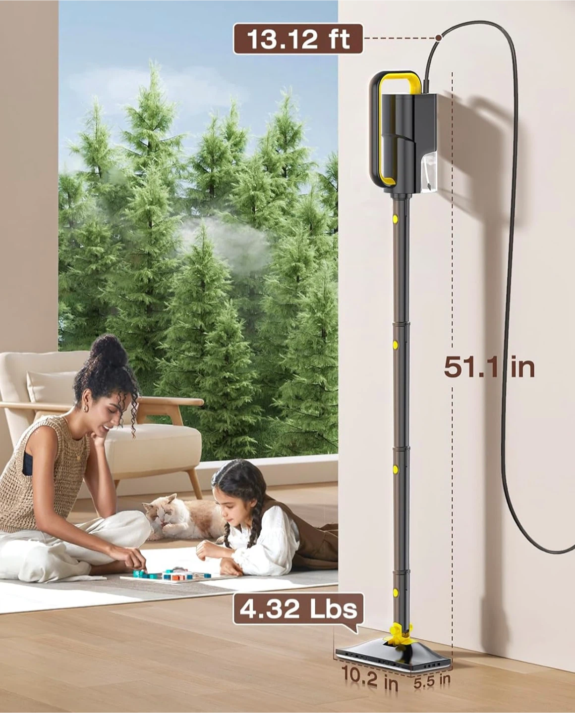 LABIGO 10-in-1 Portable Handheld Steamer Mop - 350ml Tank - photo 2