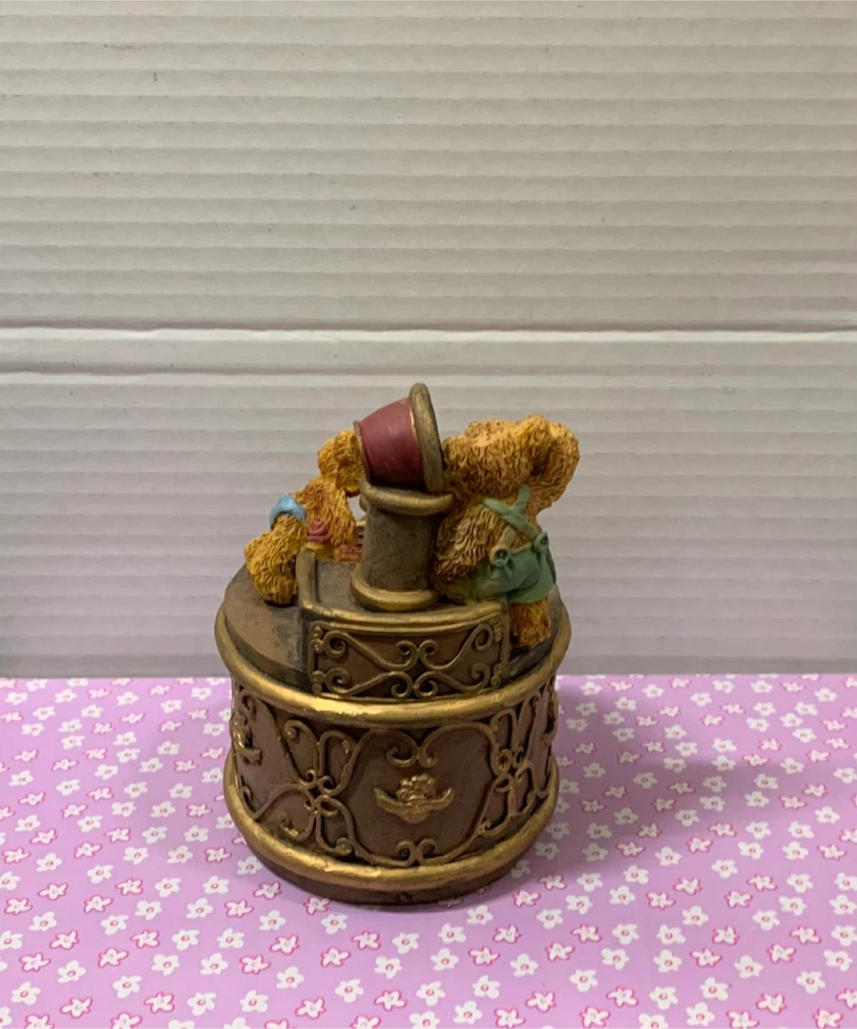 Teddy Bear Telephone – Whimsical Cash/Coin Trinket Box - photo 2