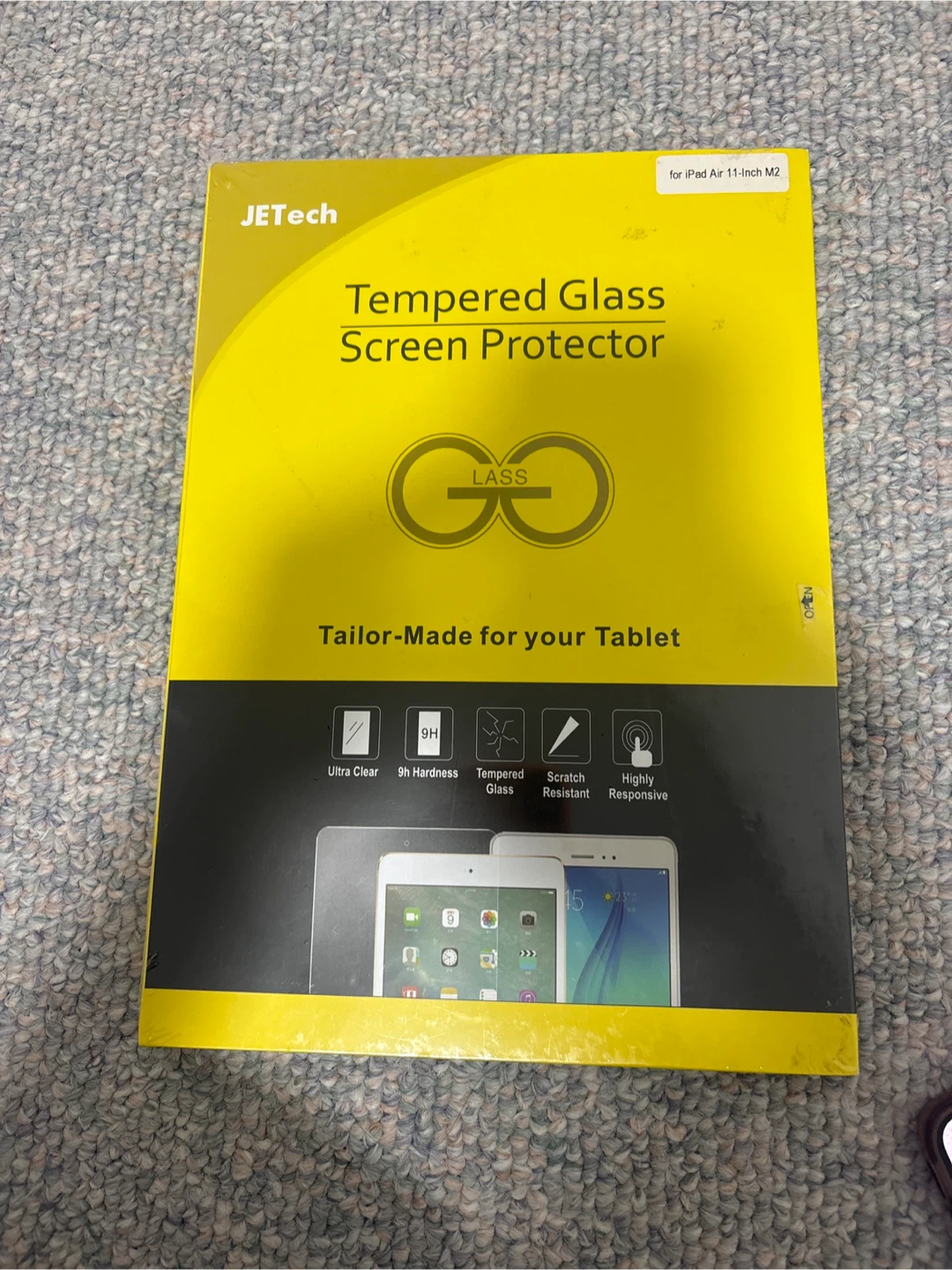 JETech Tempered Glass Screen Protector for iPad Air 11-Inch M2