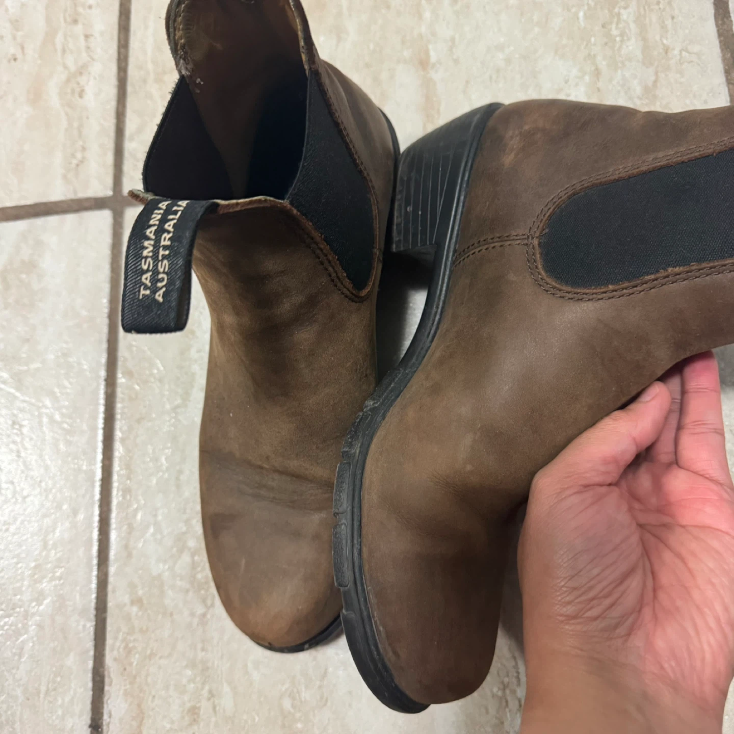 Blundstone Brown Leather Chelsea Boots~size 8.5 US - photo 3
