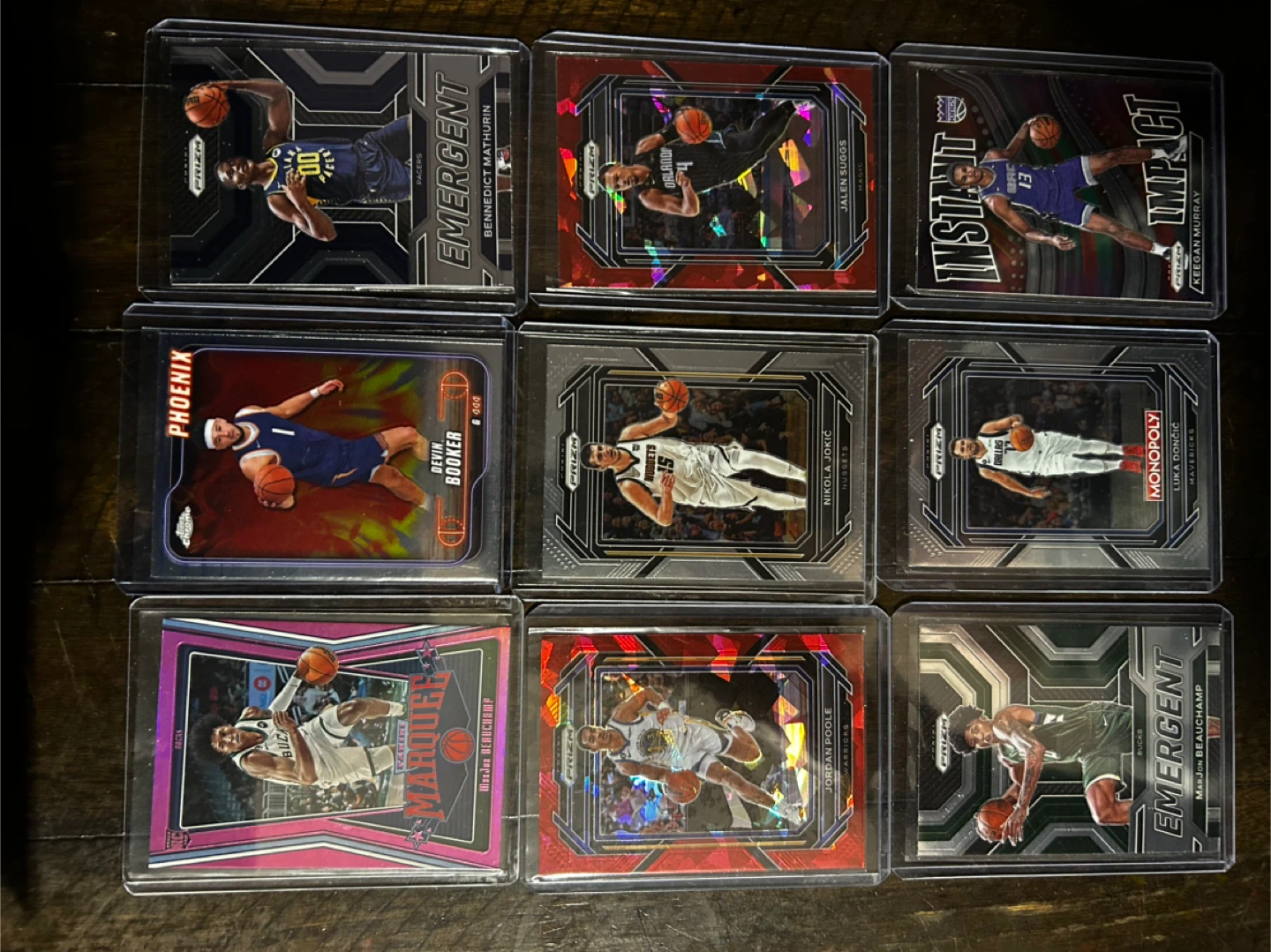 Panini Prizm NBA Trading Cards - Multiple Players
