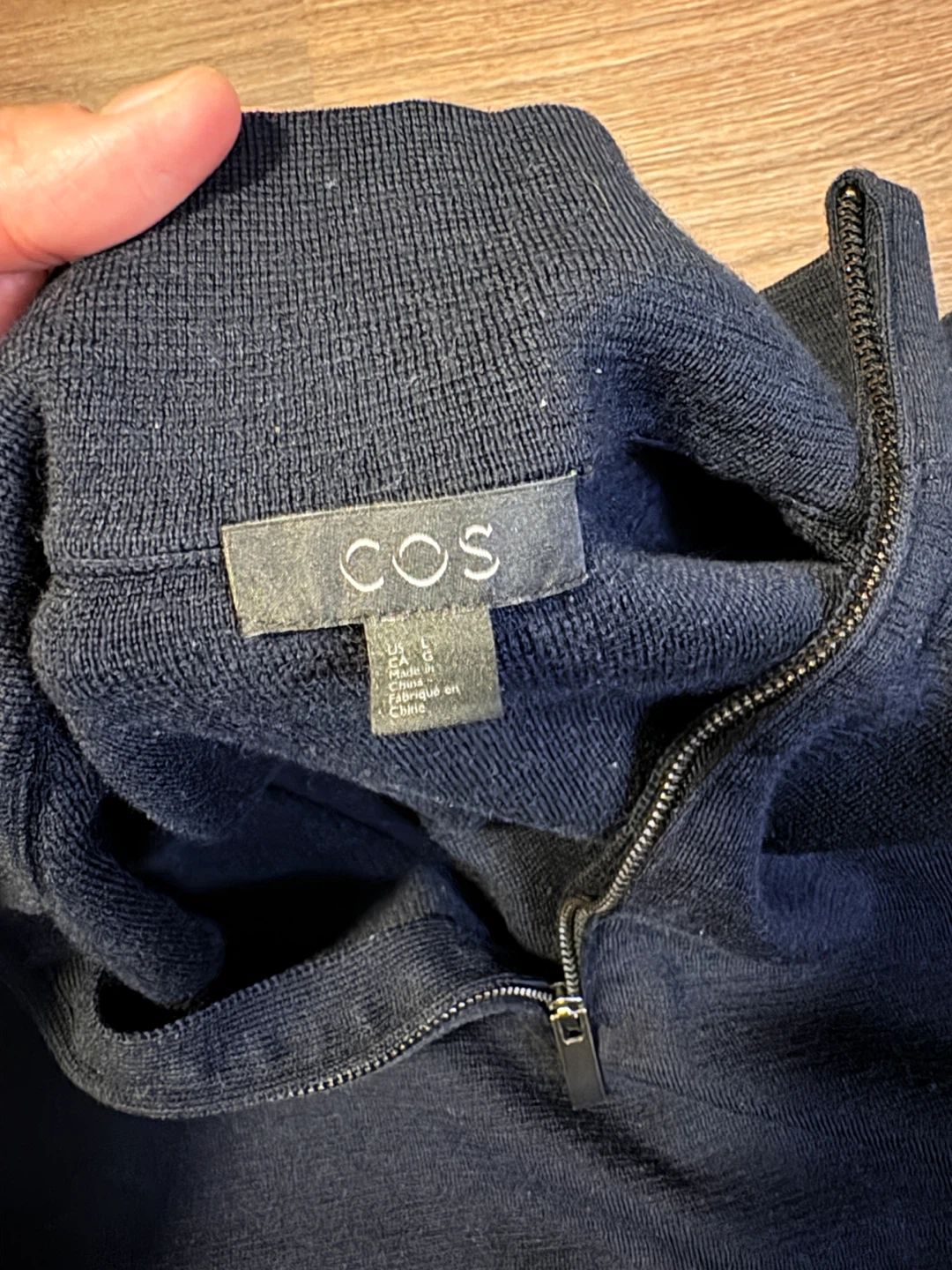 COS Quarter Zip Sweater - Size L - photo 2