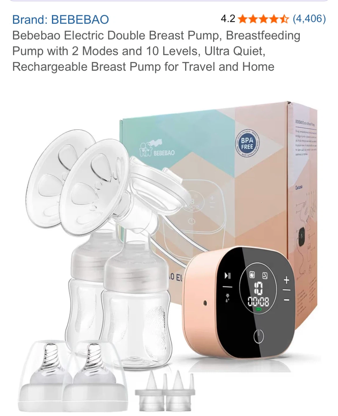 BEBEBAO Electric Double Breast Pump