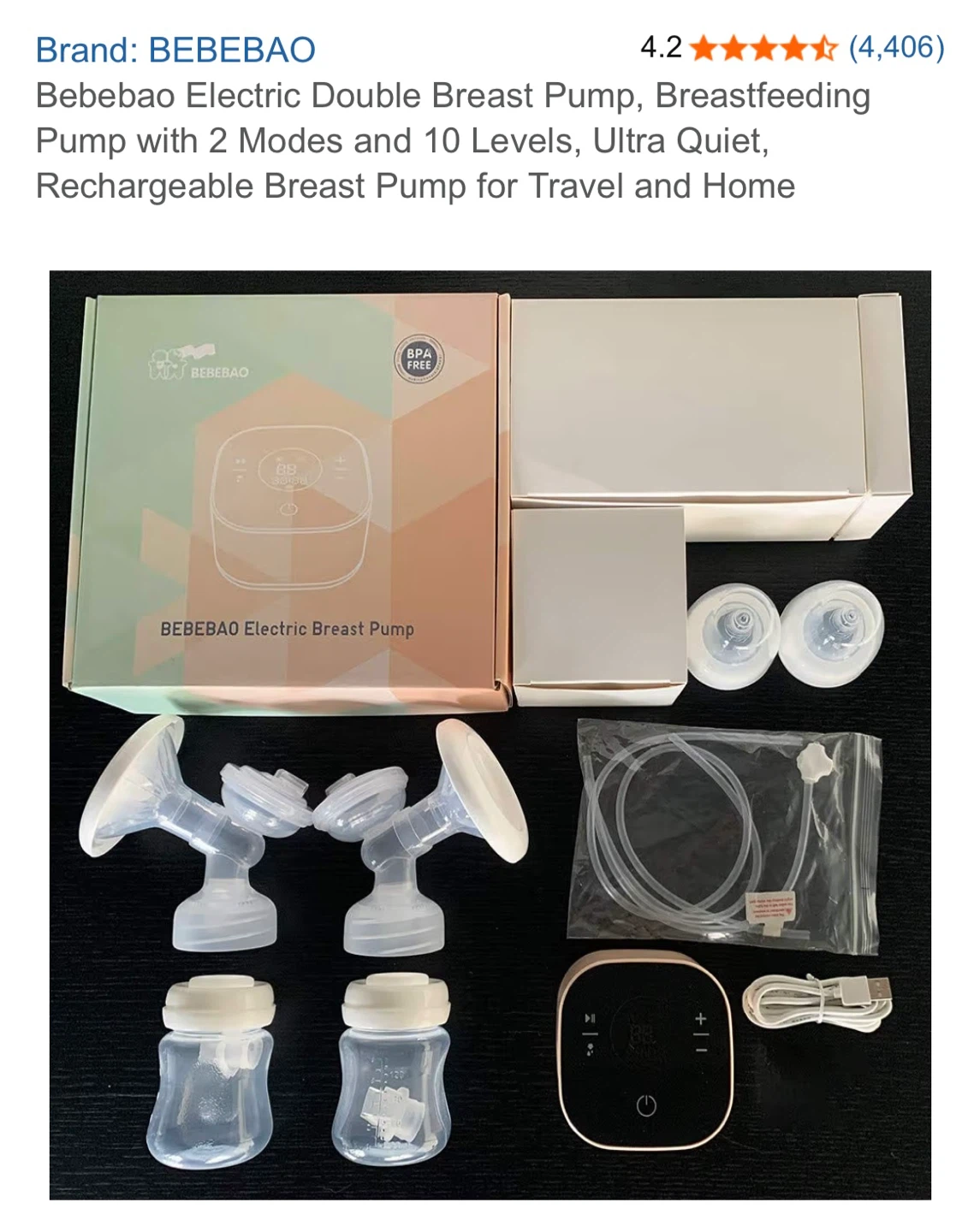 BEBEBAO Electric Double Breast Pump - photo 4