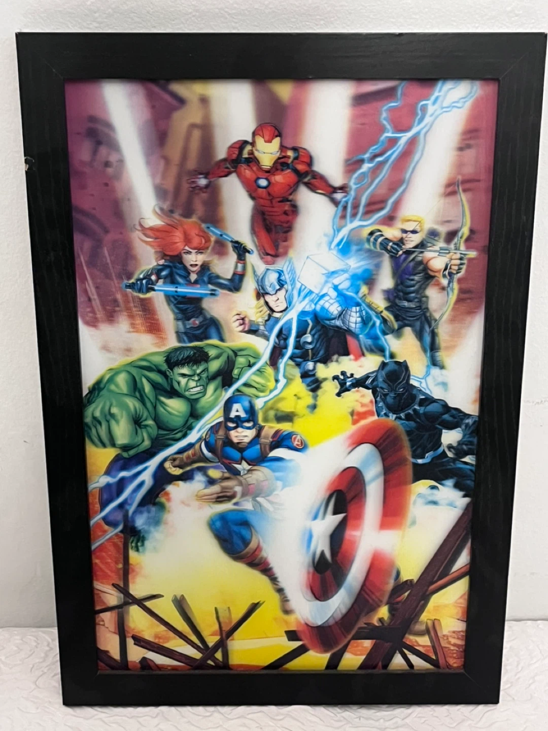 Framed Avengers Comic Art