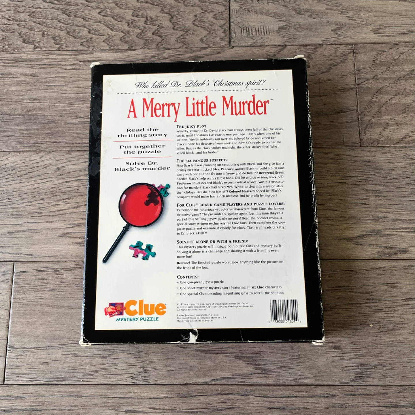 Vintage 90s Clue Mystery Puzzle: A Merry Little Murder - photo 4