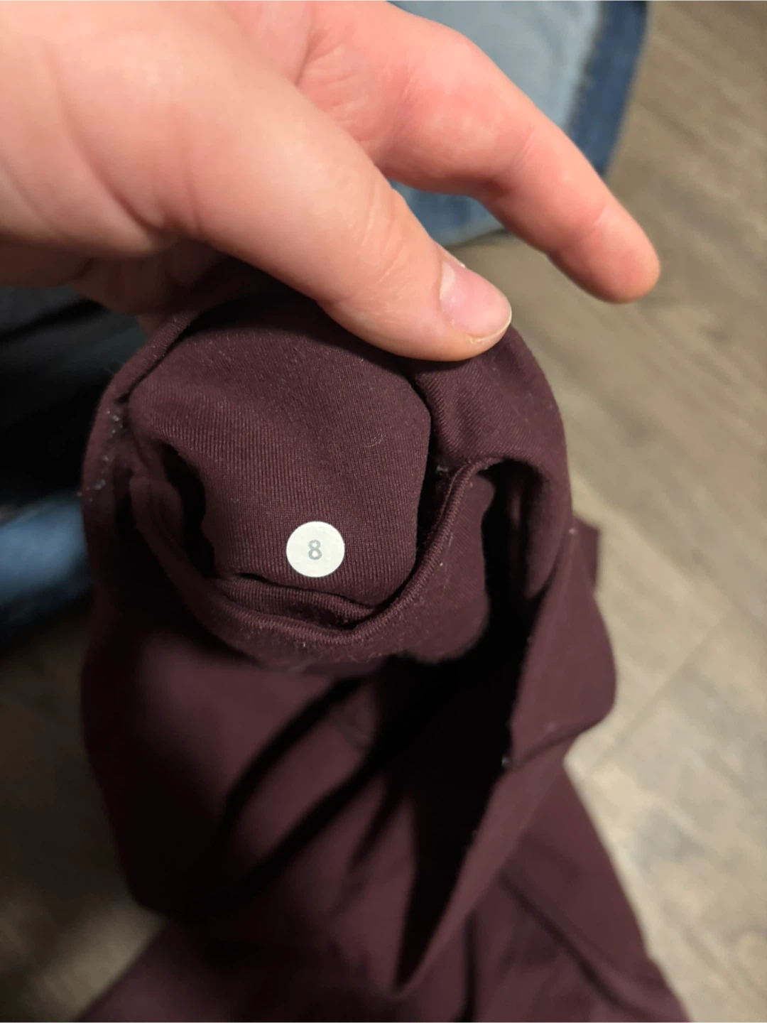 Lululemon Burgundy Cropped Leggings Size 8