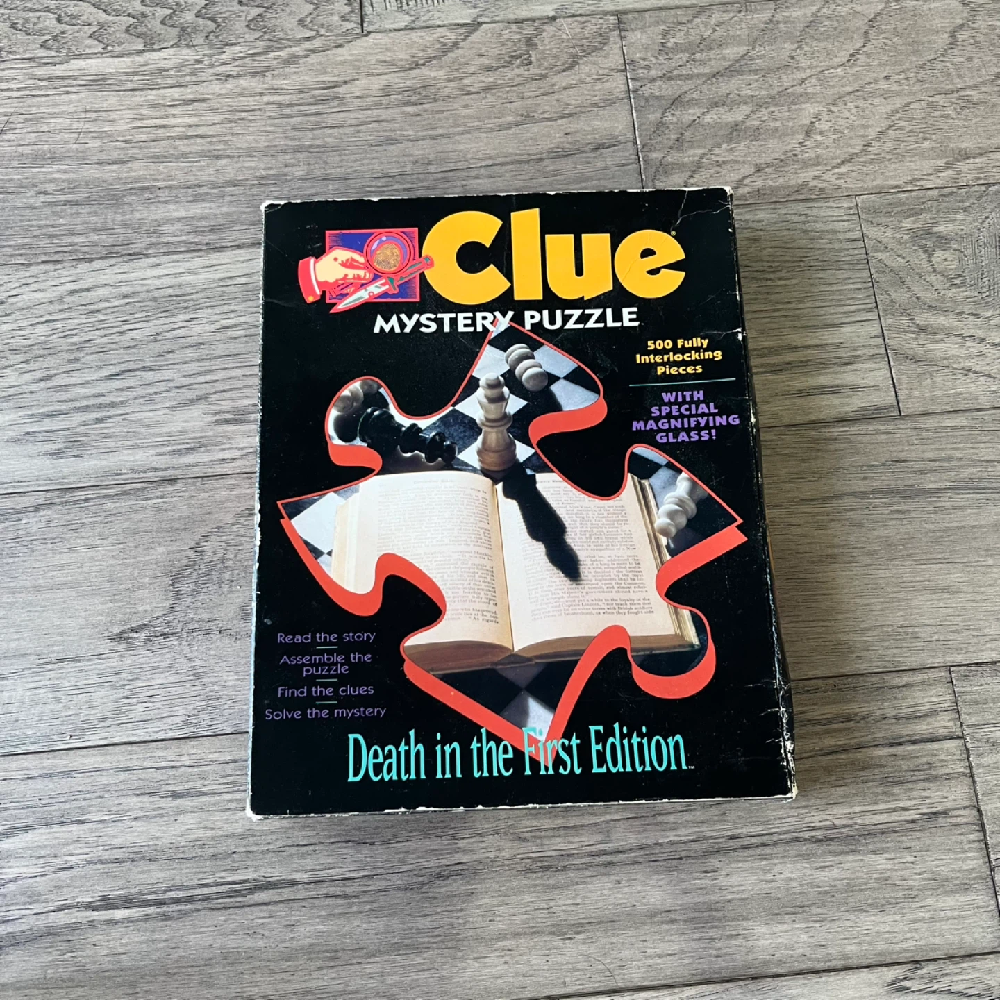Vintage 90s Clue Mystery Puzzle: Death in the First Edition - photo 2