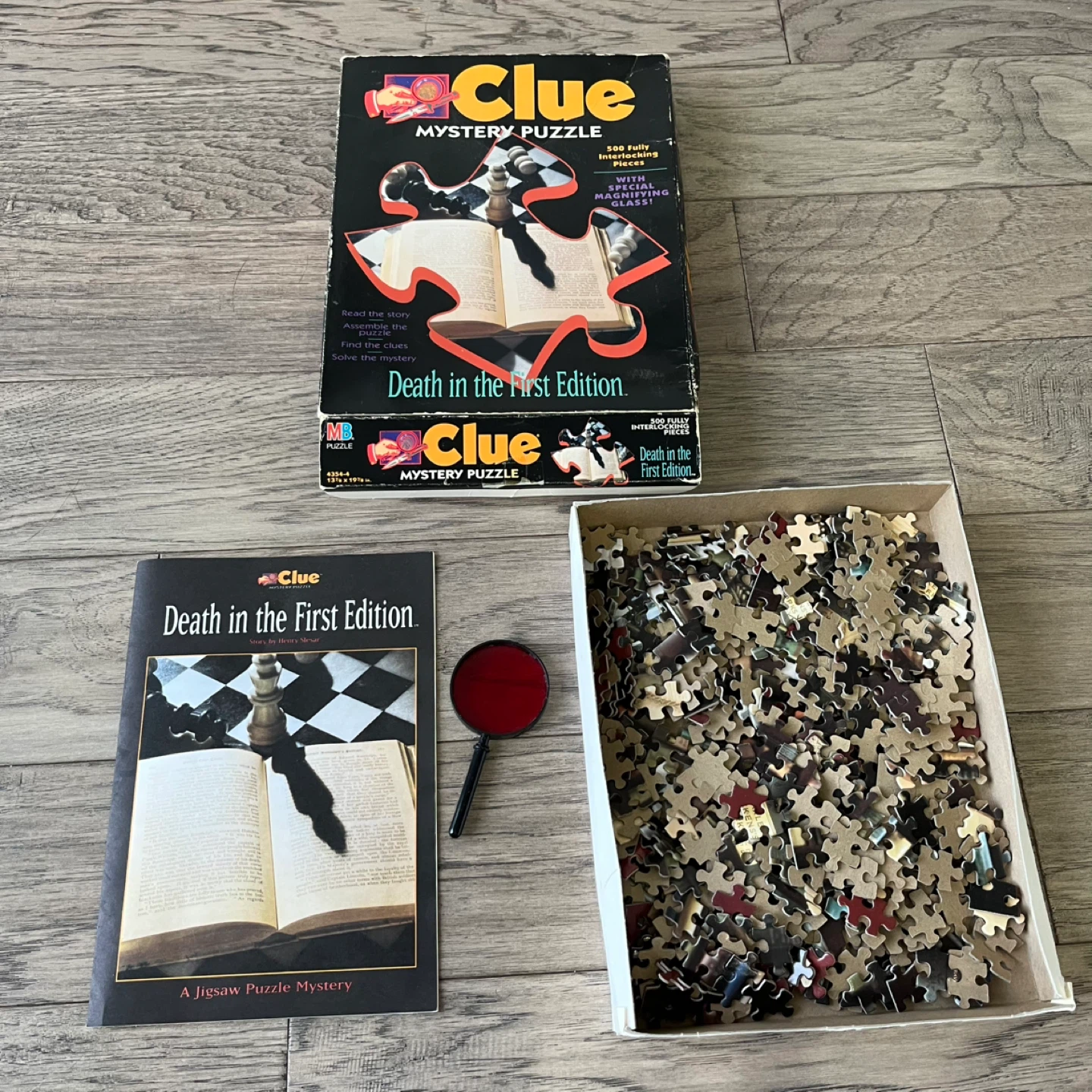 Vintage 90s Clue Mystery Puzzle: Death in the First Edition