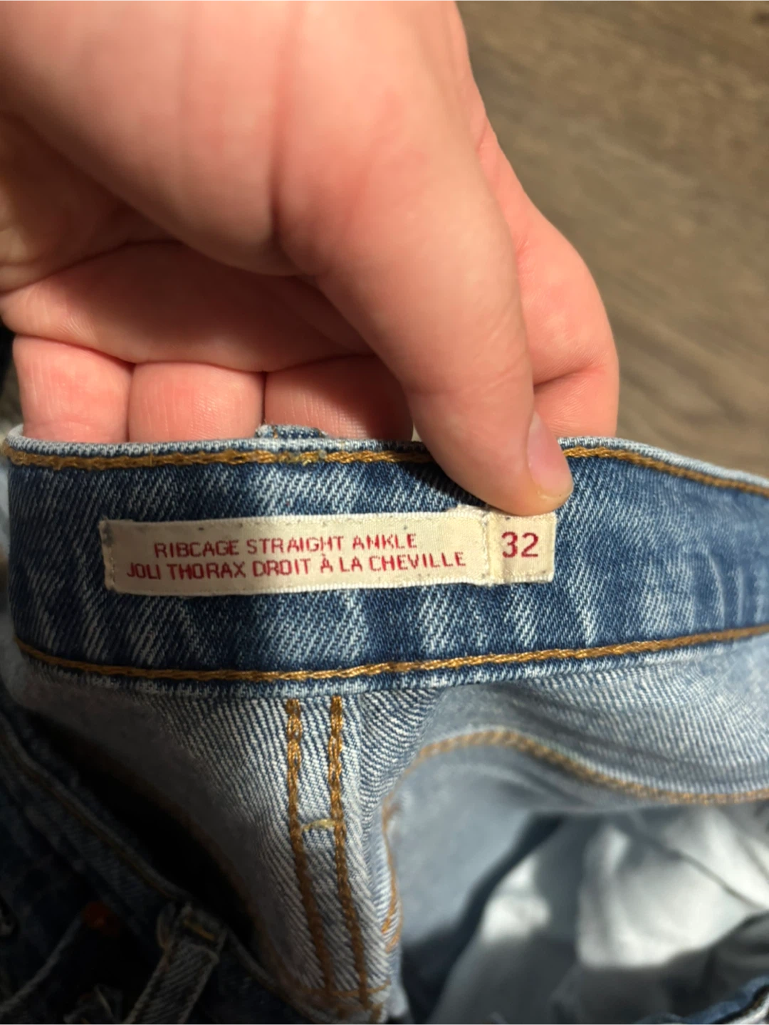 Levi's Ribcage Straight Ankle Jeans W32 L27 - photo 3