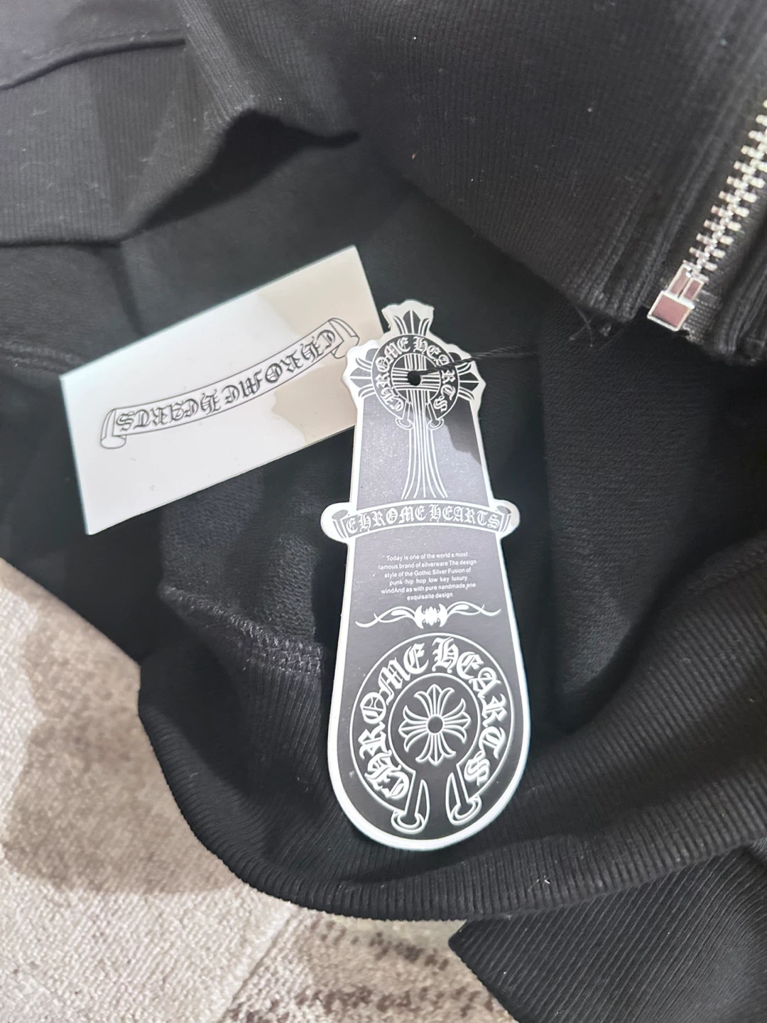 Chrome heart zip up - photo 3