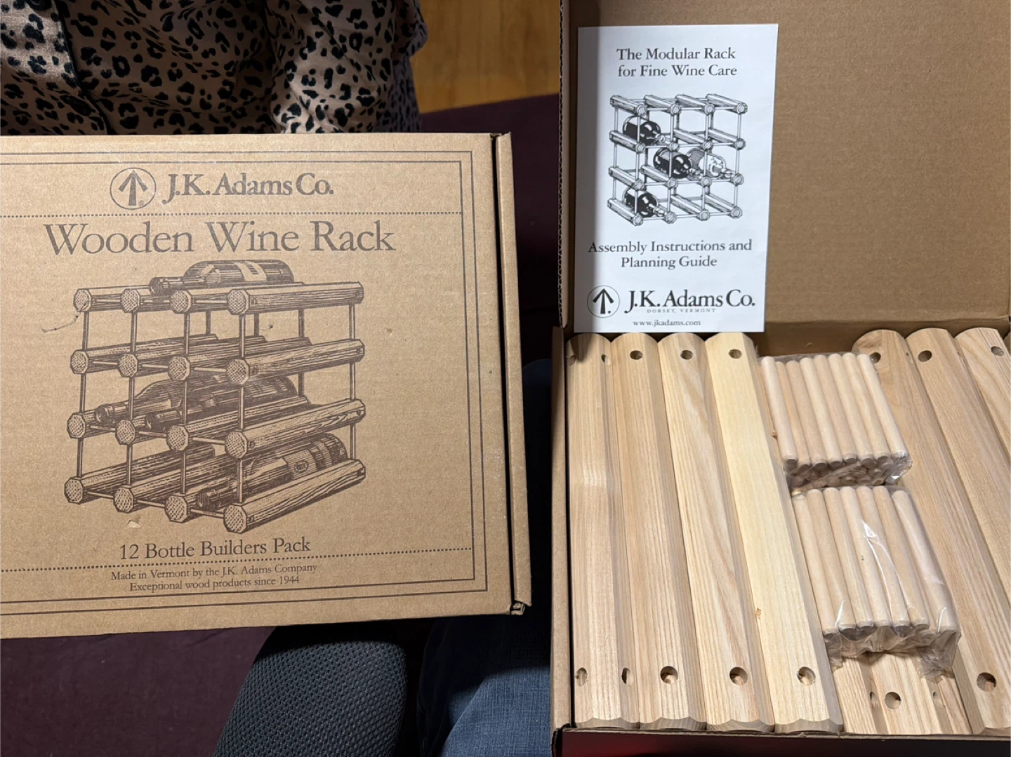 J.K. Adams Co. 12 Bottle Wooden Wine Rack Builders Pack - photo 3